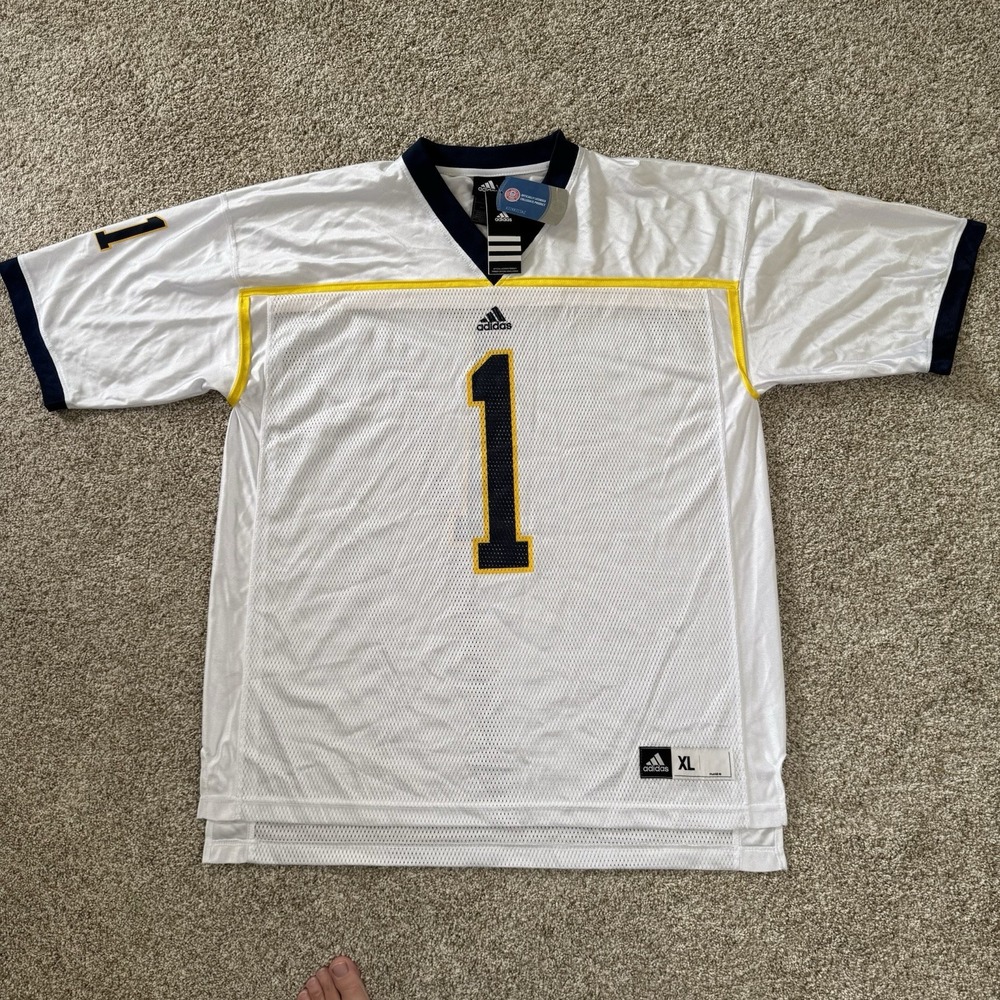 Michigan Wolverines NWT Adidas #1 Football Jersey Size XL